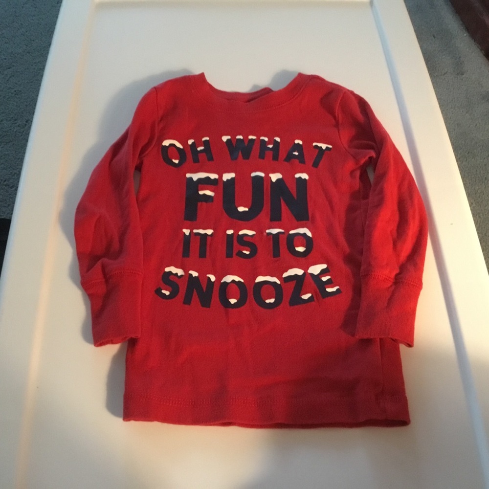 Gap Boys Red Christmas PJ Top. Size 4